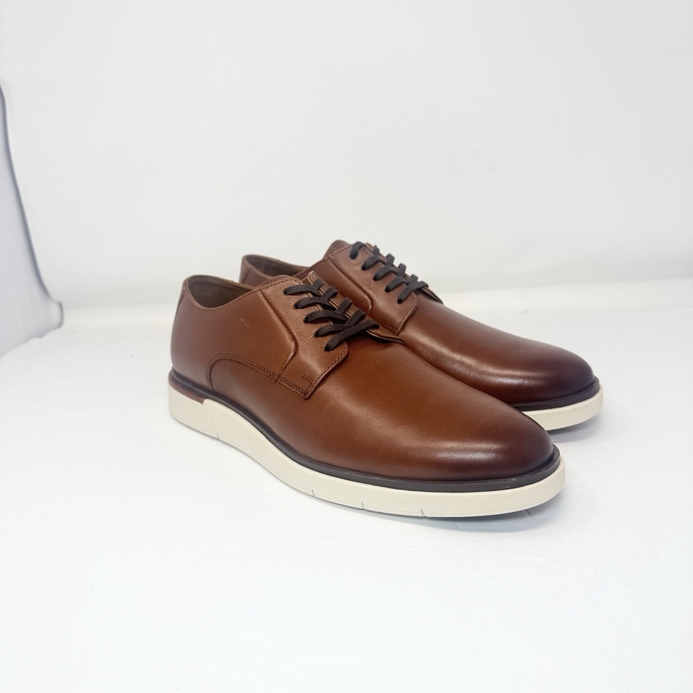 Allen Edmonds Carson Mens Leather Lace Up Derby Sneaker Shoe Size 10.5D Brown